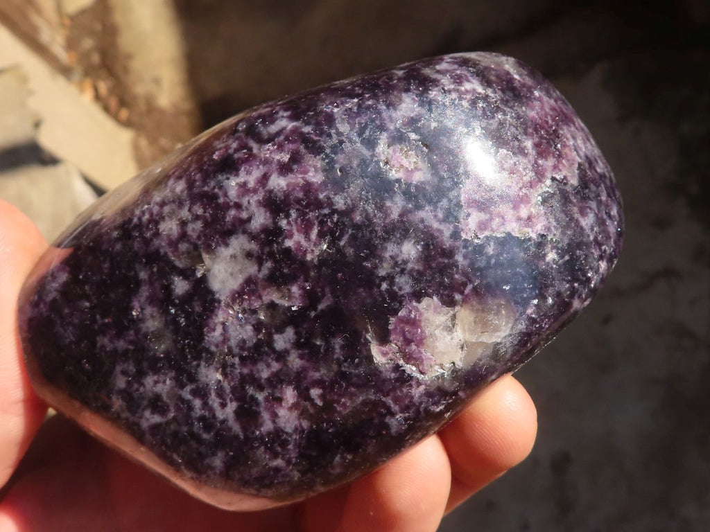 Polished  Purple Lepidolite Free Forms  x 4 From Zimbabwe - Toprock Gemstones and Minerals 