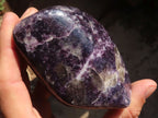 Polished  Purple Lepidolite Free Forms  x 4 From Zimbabwe - Toprock Gemstones and Minerals 