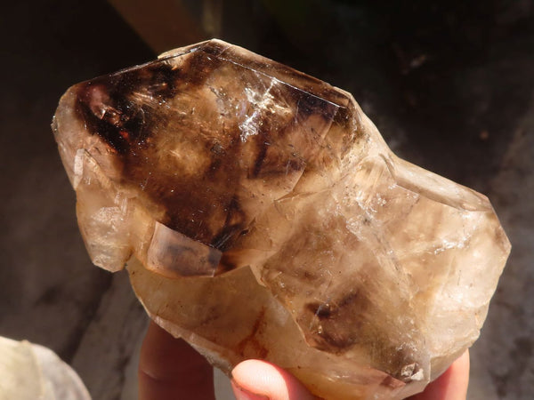 Natural Large Smokey Quartz Crystals  x 2 From Brandberg, Namibia
