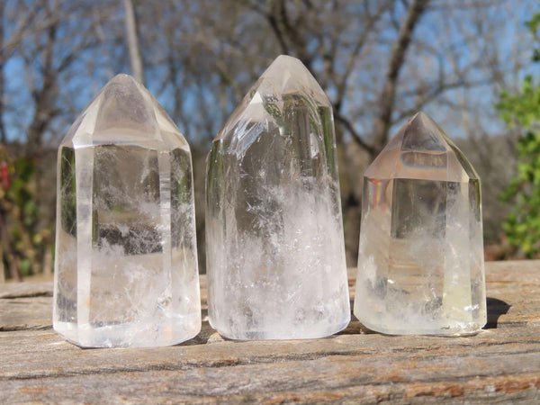 Polished Clear Quartz Crystal Points x 24 From Madagascar - Toprock Gemstones and Minerals 