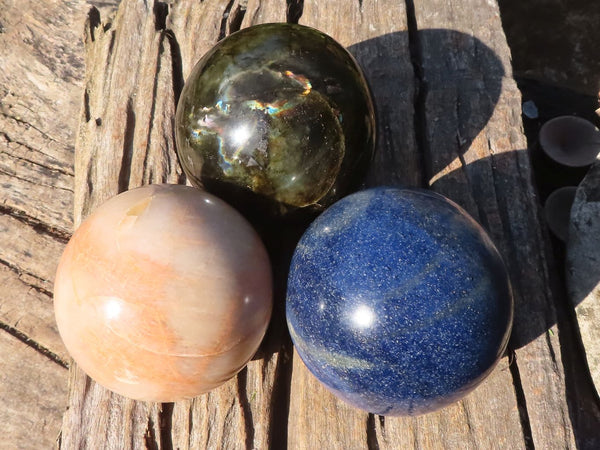 Polished Lovely Mixed Selection Of Spheres  x 3 From Madagascar