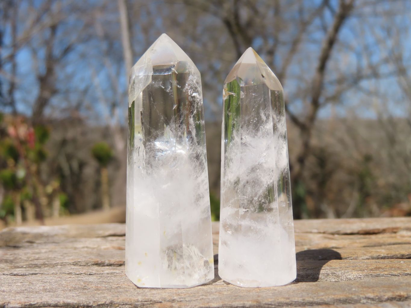 Polished Clear Quartz Crystal Points x 24 From Madagascar - Toprock Gemstones and Minerals 