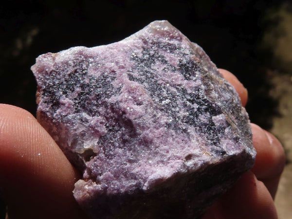 Natural Rough Purple Lepidolite Specimens  x 14 From Namibia - Toprock Gemstones and Minerals 