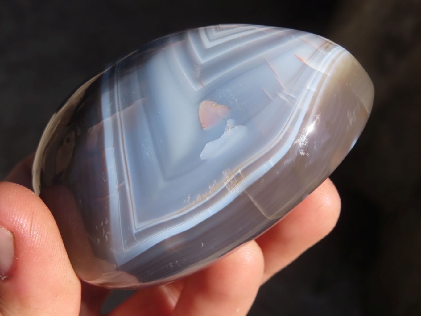 Polished Agate Standing Free Forms x 6 From West Coast, Madagascar - Toprock Gemstones and Minerals 