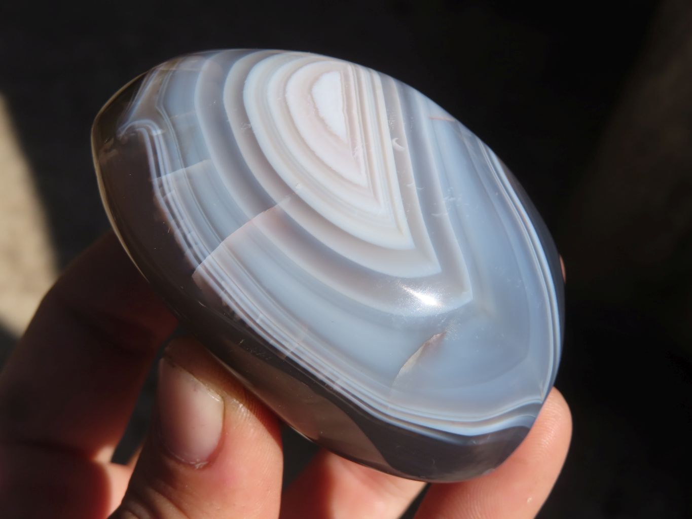 Polished Agate Standing Free Forms x 6 From West Coast, Madagascar - Toprock Gemstones and Minerals 