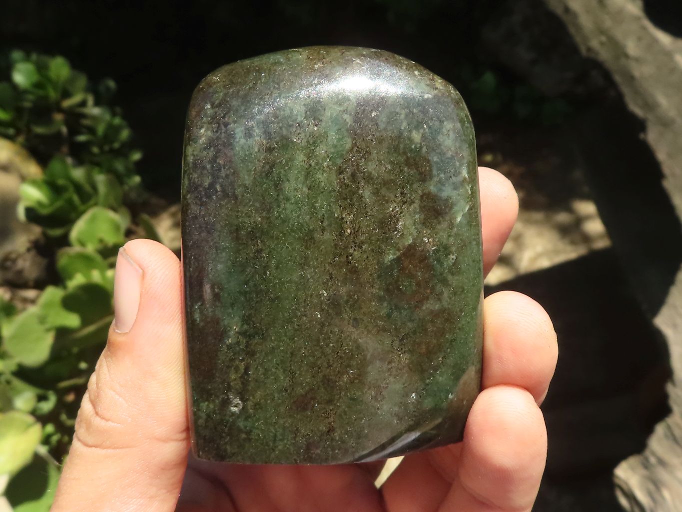 Polished Rare Fluorescent Ruby Verdite Standing Free Forms  x 4 From Zimbabwe - TopRock