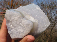 Natural Etched Blue Chalcedony Specimens  x 3 From Nsanje, Malawi - Toprock Gemstones and Minerals 