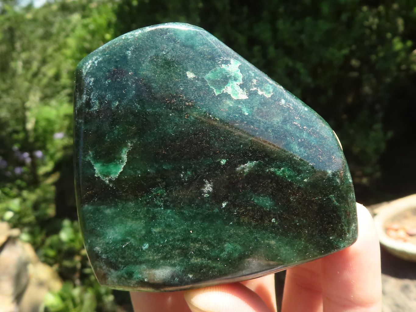 Polished Rare Fluorescent Ruby Verdite Standing Free Forms  x 4 From Zimbabwe - TopRock