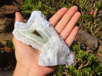 Natural Etched Blue Chalcedony Specimens  x 3 From Nsanje, Malawi - Toprock Gemstones and Minerals 