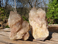 Natural Cascading Smokey Quartz Clusters x 6 From Luena, Congo - Toprock Gemstones and Minerals 