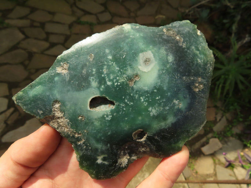 Polished Green Mtorolite AKA Chrome/Emerald Chrysoprase Plates x