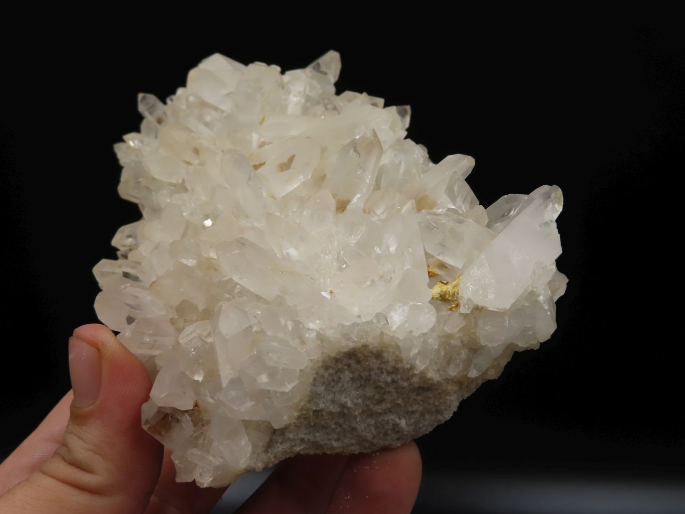 Natural Lovely Medium Sized Semi Optic Quartz Cluster Specimens x 4 From Madagascar - TopRock