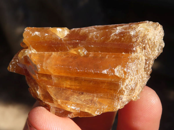 Natural Honey Aragonite Etched & Cobbed Pieces  x 35 From Namibia
