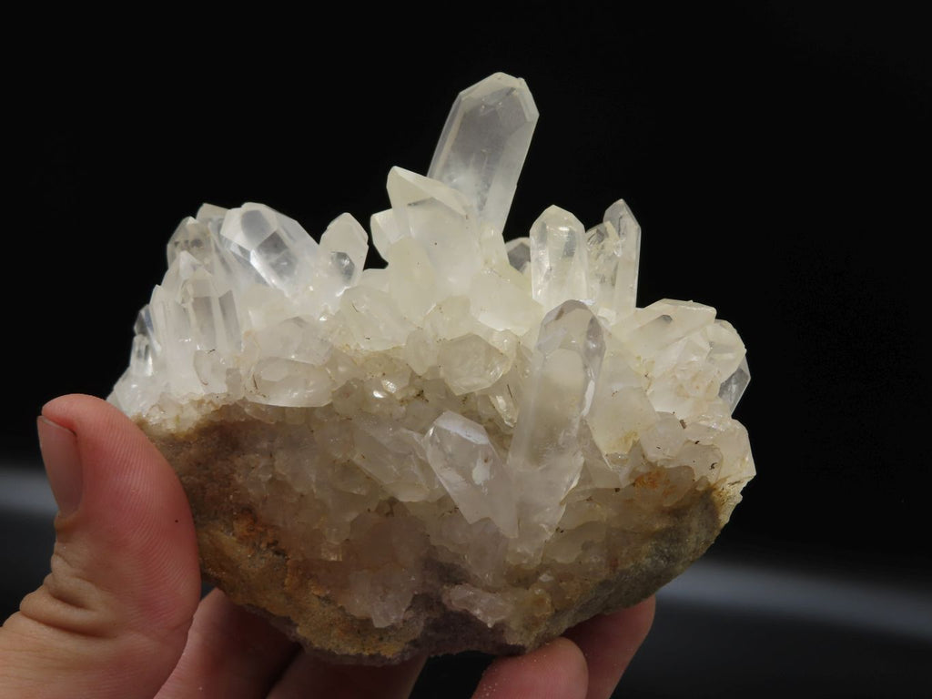 Natural Lovely Medium Sized Semi Optic Quartz Cluster Specimens x 4 From Madagascar - TopRock