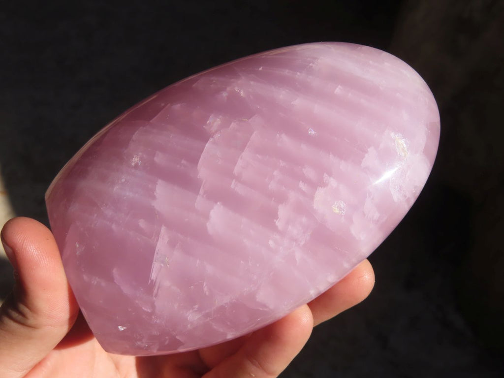 Polished Pink Rose Quartz Standing Free Forms x 2 From Antsirabe, Madagascar - Toprock Gemstones and Minerals 