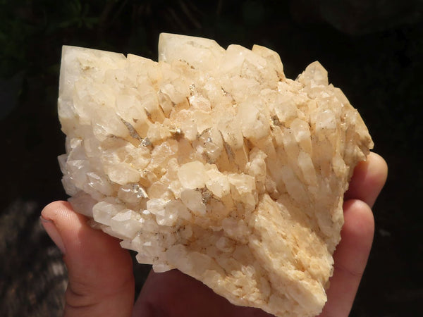 Natural White Phantom Candle Quartz Specimens  x 2 From Madagascar - TopRock