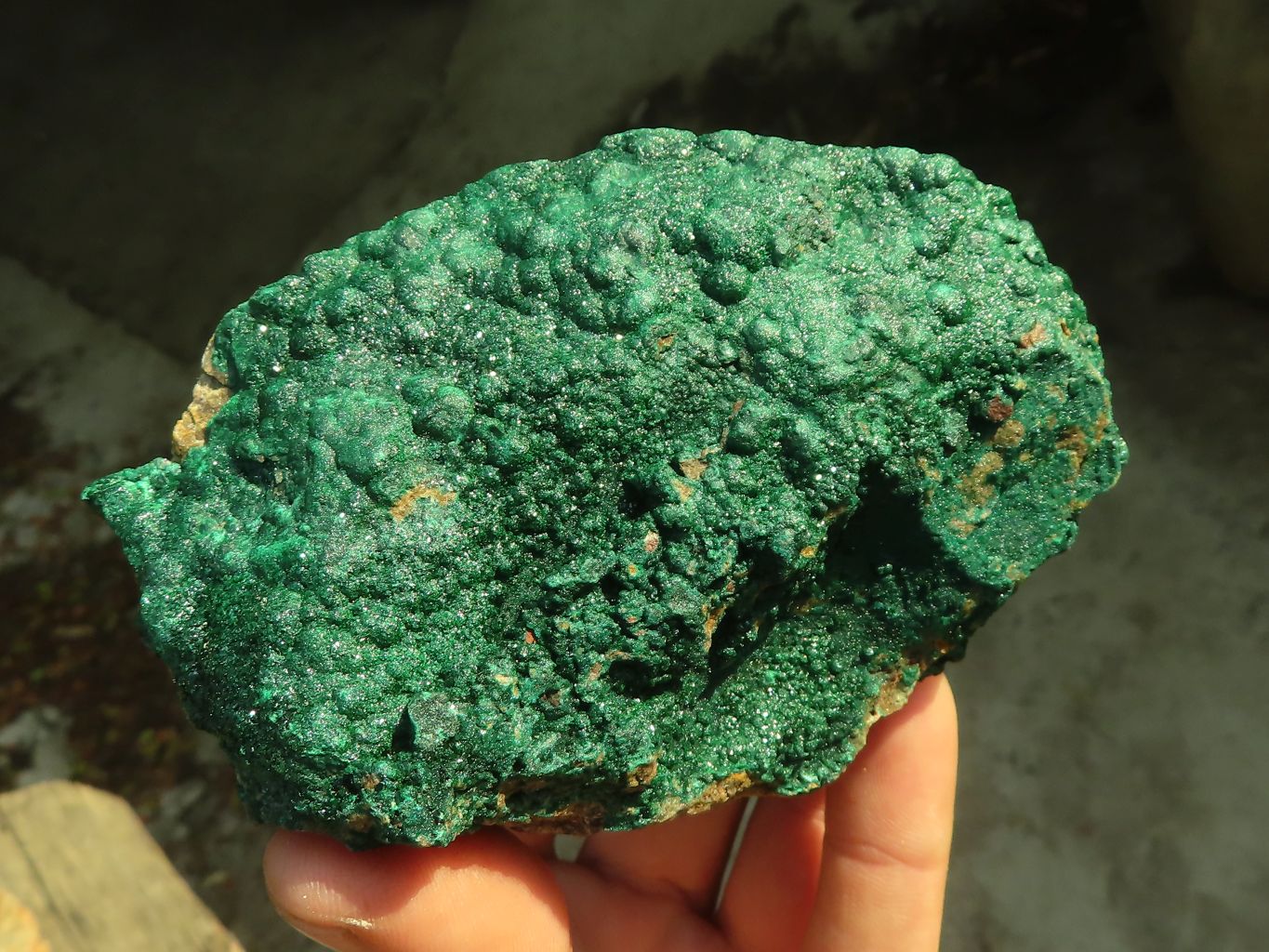 Natural Micro Botryoidal Crystalline Malachite Specimens  x 4 From Kolwezi, Congo - Toprock Gemstones and Minerals 