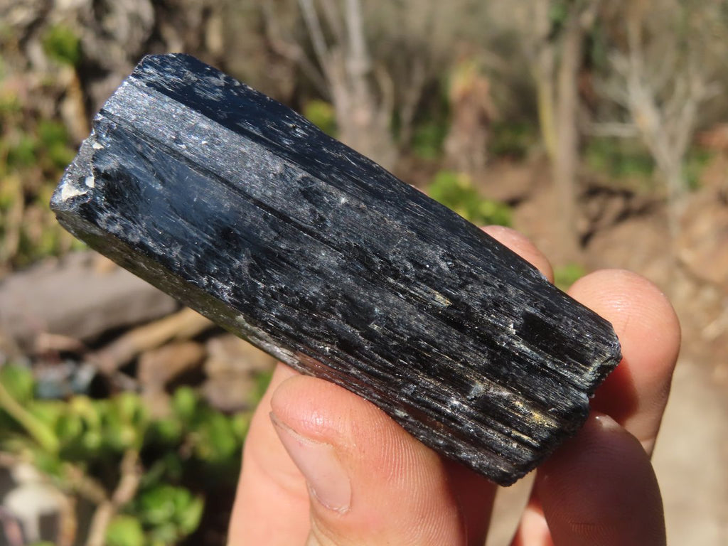 Natural Schorl Black Tourmaline Specimens x 6 From Erongo, Namibia - Toprock Gemstones and Minerals 