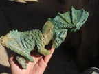 Polished Green Verdite Dragon Carving  x 1 From Zimbabwe - Toprock Gemstones and Minerals 