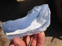 Natural Etched Blue Chalcedony Specimens  x 6 From Nsanje, Malawi - Toprock Gemstones and Minerals 
