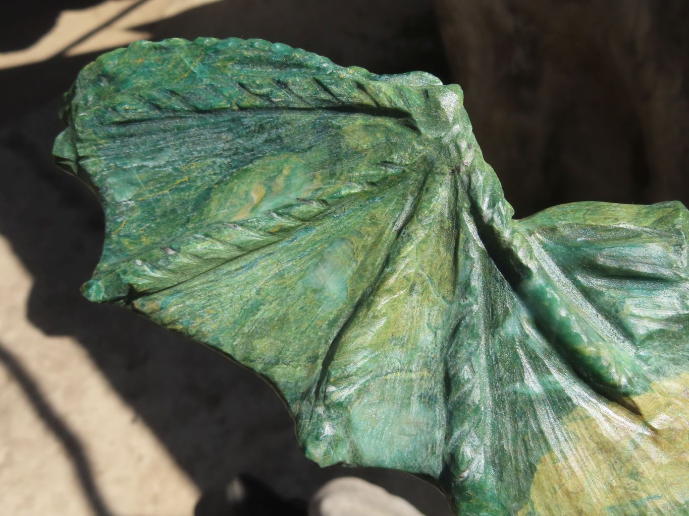 Polished Green Verdite Dragon Carving  x 1 From Zimbabwe - Toprock Gemstones and Minerals 