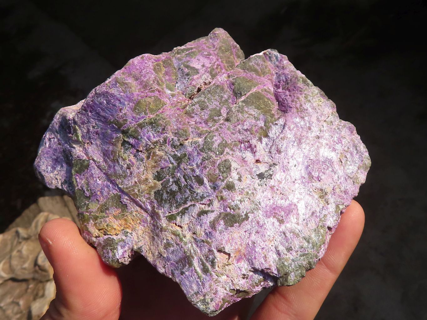 Natural Rough Stichtite & Serpentine Specimens x 6 From Barberton, South Africa - Toprock Gemstones and Minerals 