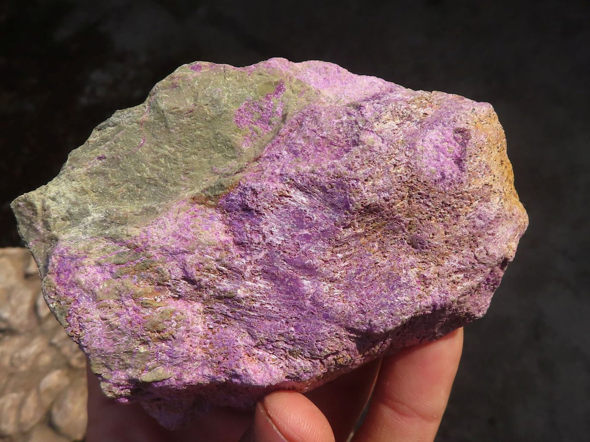 Natural Rough Stichtite & Serpentine Specimens x 6 From Barberton, South Africa - Toprock Gemstones and Minerals 