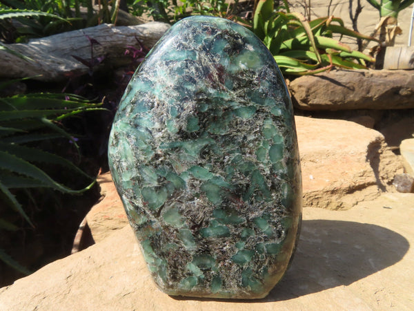 Polished Emeralds In Matrix Free Form x 1 From Zimbabwe - TopRock