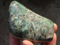 Polished Rare Emerald Mica In Matrix Standing Free Forms x 2 From Mutoko, Zimbabwe - Toprock Gemstones and Minerals 