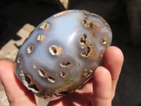 Polished Agate Standing Free Forms x 3 From Madagascar - Toprock Gemstones and Minerals 