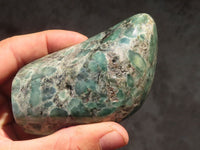 Polished Rare Emerald Mica In Matrix Standing Free Forms x 2 From Mutoko, Zimbabwe - Toprock Gemstones and Minerals 