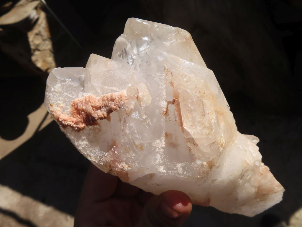 Natural Clear Quartz Crystal Specimens x 3 From Zambia - Toprock Gemstones and Minerals 