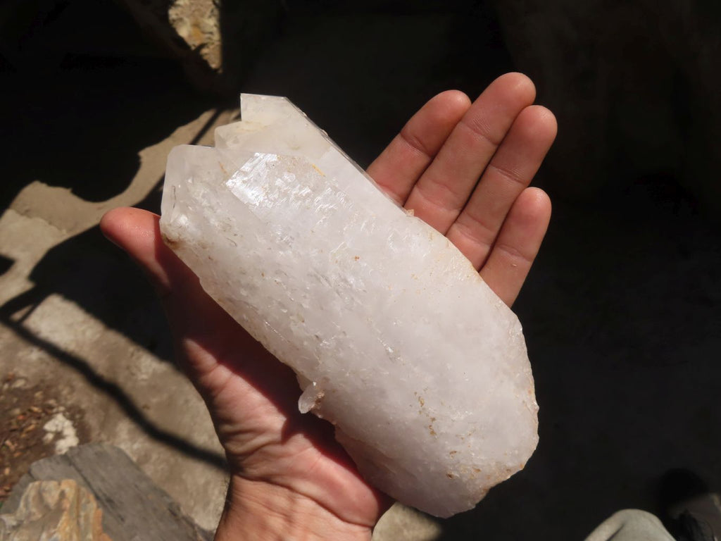 Natural Clear Quartz Crystal Specimens x 3 From Zambia - Toprock Gemstones and Minerals 