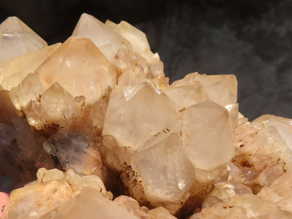 Natural Cascading White Phantom Smokey Quartz Cluster x 1 From Luena, Congo - Toprock Gemstones and Minerals 