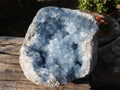 Natural Blue Celestite Geode Specimen x 1 From Sakoany, Madagascar - Toprock Gemstones and Minerals 