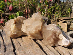 Natural Cascading Smokey Quartz Clusters x 3 From Luena, Congo - Toprock Gemstones and Minerals 