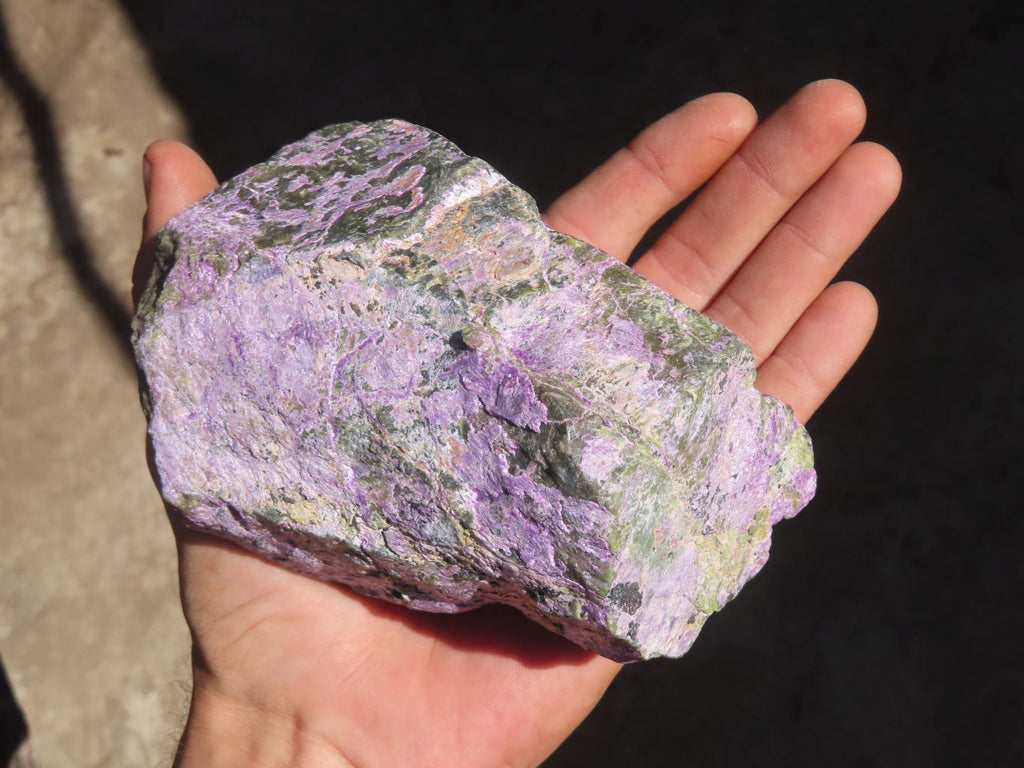 Natural Rough Stichtite & Serpentine Specimens x 3 From Barberton, South Africa - Toprock Gemstones and Minerals 