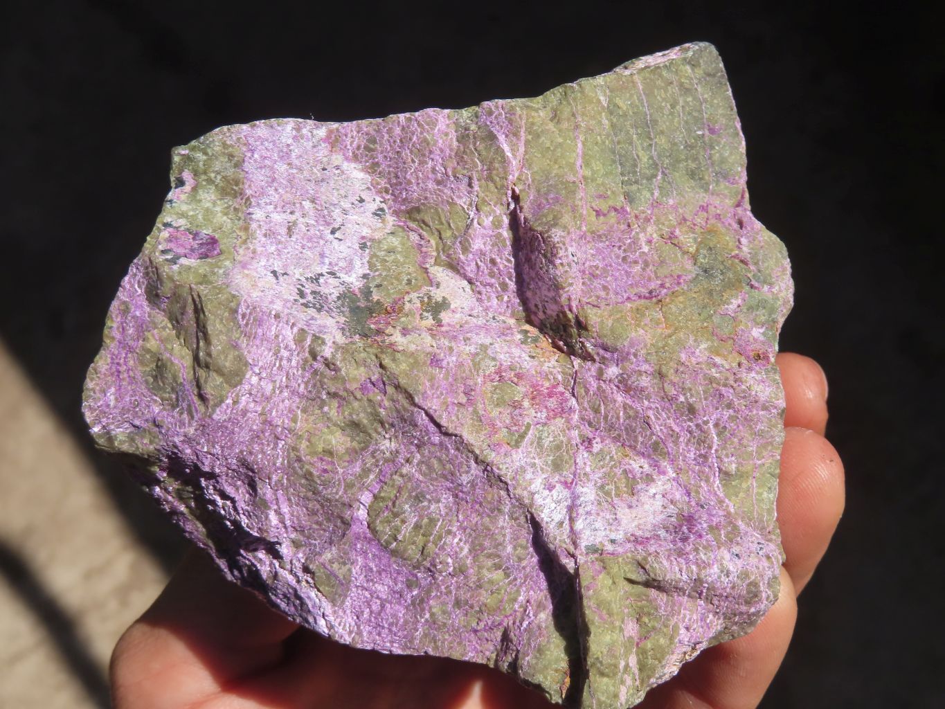 Natural Rough Stichtite & Serpentine Specimens x 3 From Barberton, South Africa - Toprock Gemstones and Minerals 