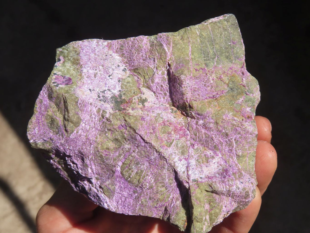 Natural Rough Stichtite & Serpentine Specimens x 3 From Barberton, South Africa - Toprock Gemstones and Minerals 