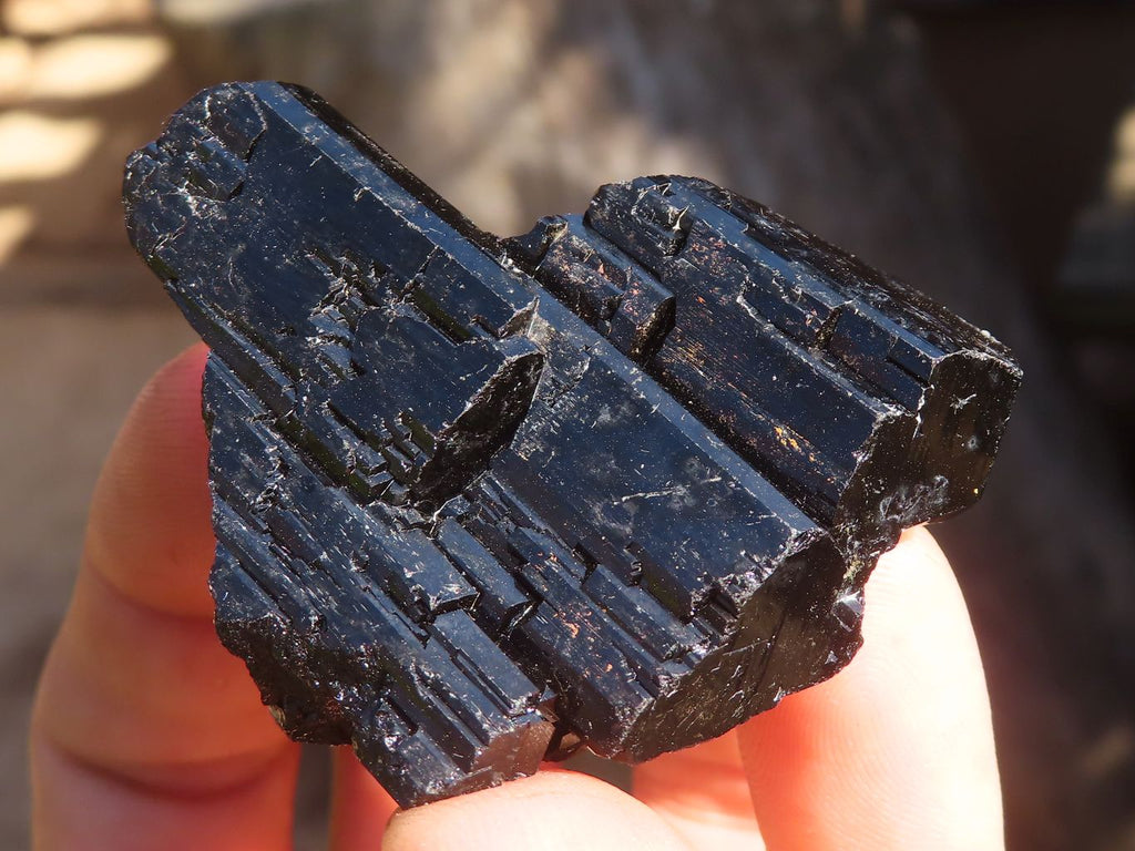 Natural Schorl Black Tourmaline Specimens  x 12 From Erongo, Namibia - Toprock Gemstones and Minerals 