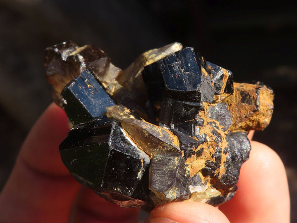 Natural Schorl Black Tourmaline Specimens  x 12 From Erongo, Namibia