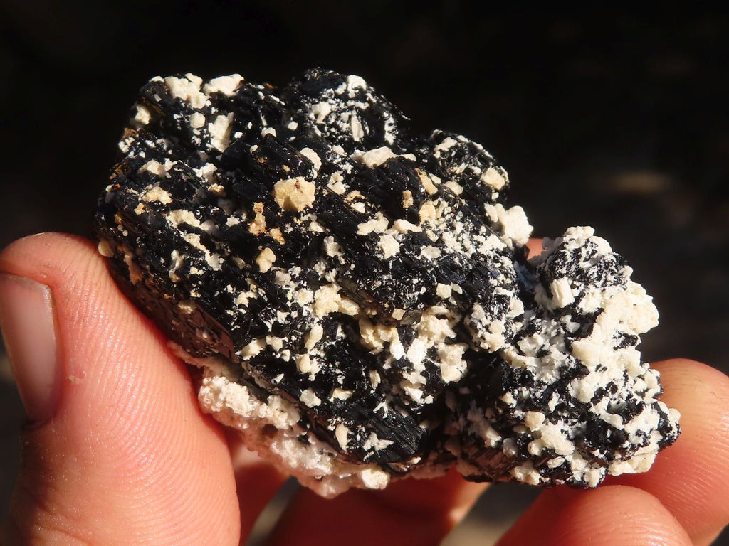 Natural Schorl Black Tourmaline Specimens  x 12 From Erongo, Namibia - Toprock Gemstones and Minerals 