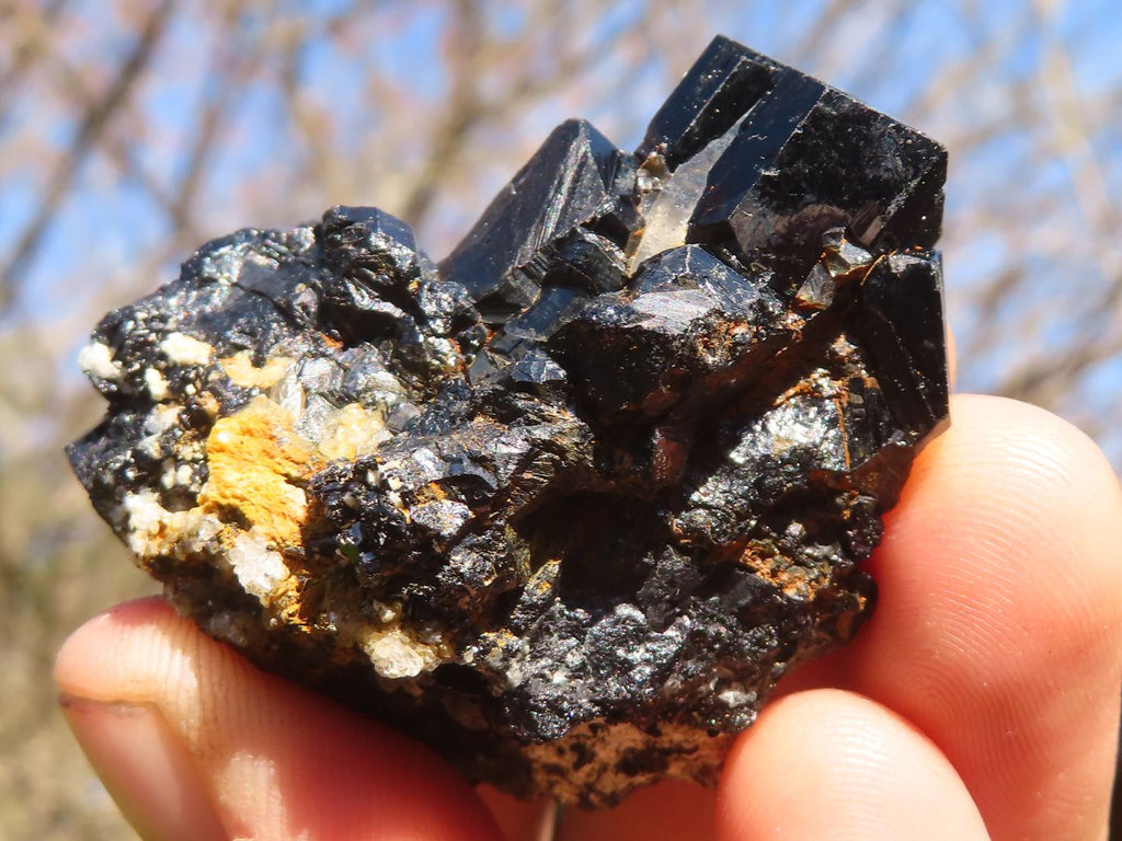 Natural Schorl Black Tourmaline Specimens  x 12 From Erongo, Namibia - Toprock Gemstones and Minerals 