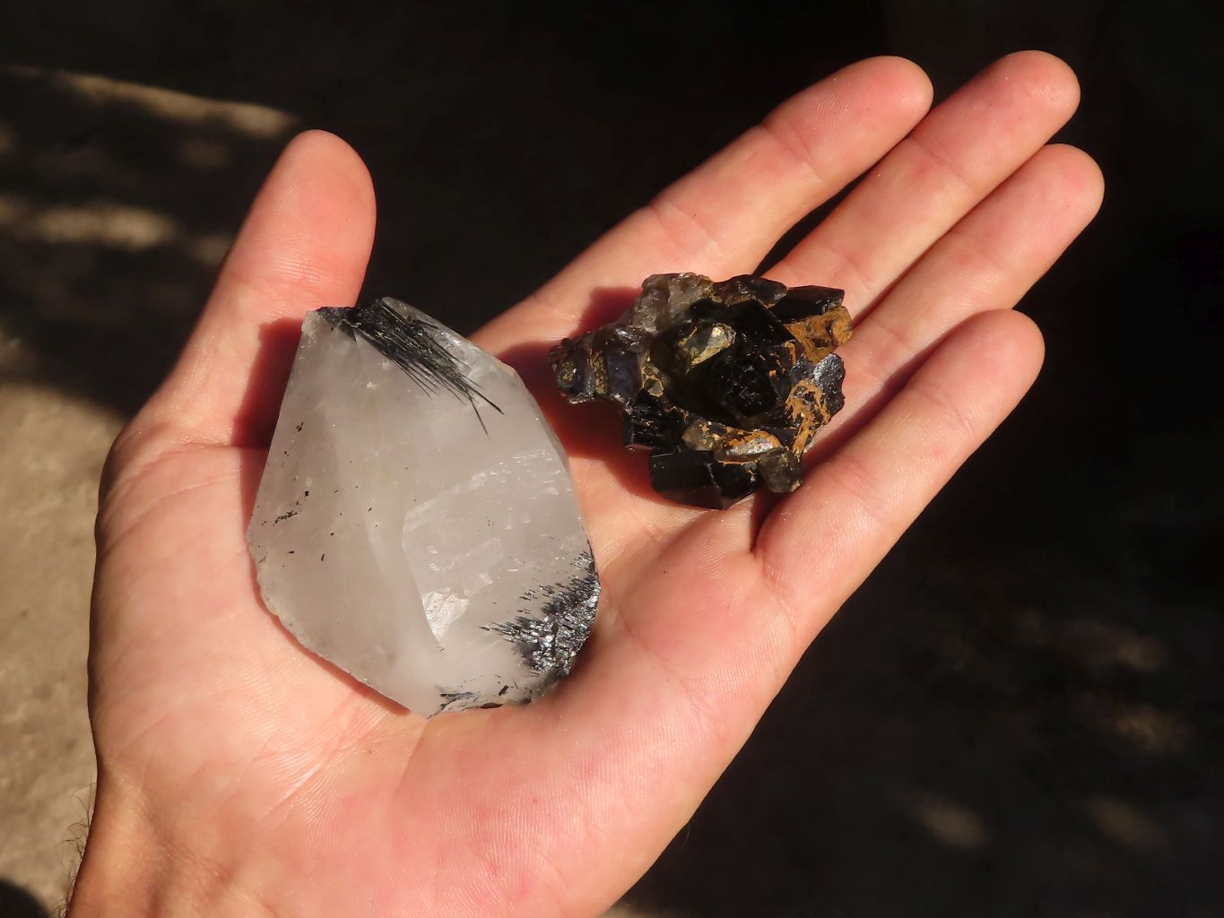 Natural Schorl Black Tourmaline Specimens  x 12 From Erongo, Namibia - Toprock Gemstones and Minerals 
