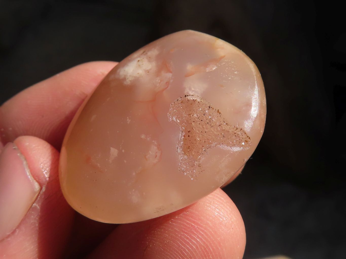 Polished  Mini Ocean  Flower Agate Palm Stones  x 35 From Madagascar - Toprock Gemstones and Minerals 