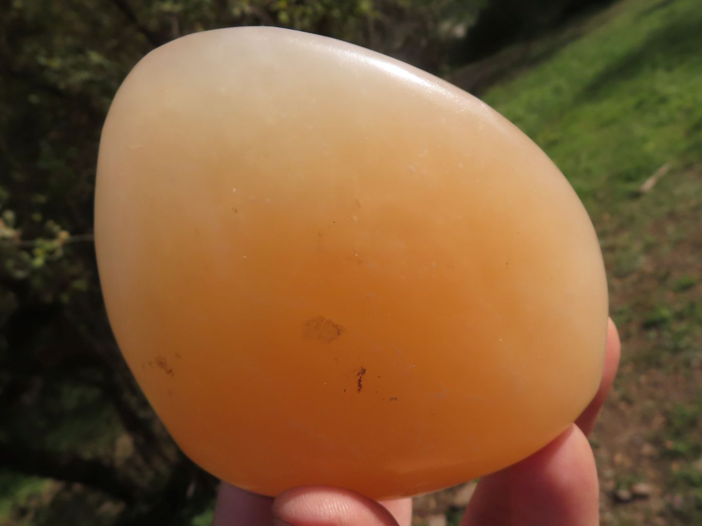 Polished Vibrant Orange Twist Calcite Standing Free Forms  x 3 From Madagascar - TopRock