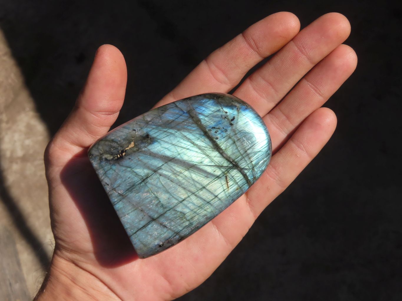 Polished Labradorite Standing Free Forms x 6 From Tulear, Madagascar - Toprock Gemstones and Minerals 