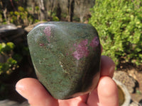 Polished Fluorescent Ruby Corundum In Chrome Verdite Free Forms x 6 From Zimbabwe - Toprock Gemstones and Minerals 