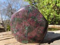Polished Fluorescent Ruby Corundum In Chrome Verdite Free Forms x 6 From Zimbabwe - Toprock Gemstones and Minerals 