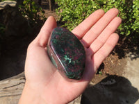Polished Fluorescent Ruby Corundum In Chrome Verdite Free Forms x 6 From Zimbabwe - Toprock Gemstones and Minerals 